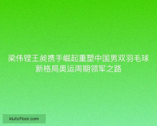 梁伟铿王昶携手崛起重塑中国男双羽毛球新格局奥运周期领军之路 梁伟铿王昶携手崛起重塑中国男双羽毛球新格局奥运周期领军之路