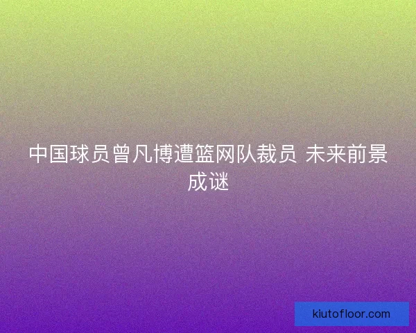 中国球员曾凡博遭篮网队裁员 未来前景成谜